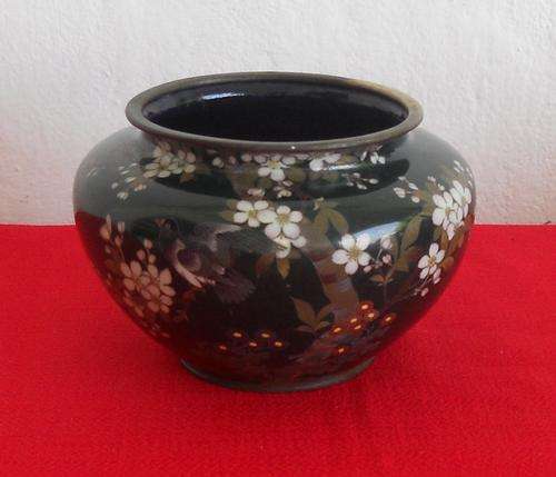 BEAUTIFUL VINTAGE CLOISONNE BOWL VASE