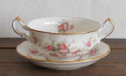 PARAGON SOUP BOWL AND SAUCER - Victorian Rose