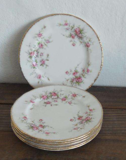 PARAGON SMALL CAKE PLATES X 6 - Victorian Rose