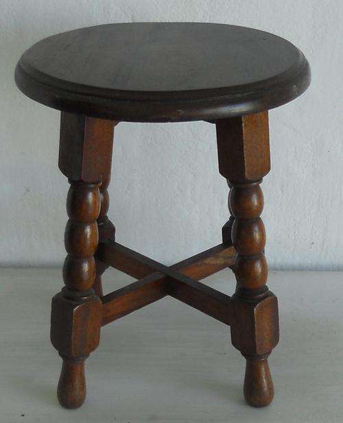 SMALL BOBBIN LEG STOOL OR TABLE