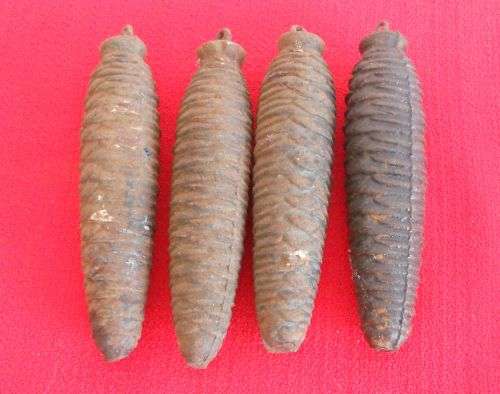 4 PINE CONE WEIGHTS  FOR A CUCKOO CLOCK