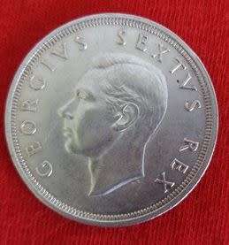 SILVER 5 SHILLING 1948