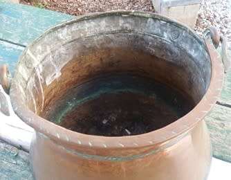 HEAVY, OLD & BEAUTIFUL COPPER BUCKET