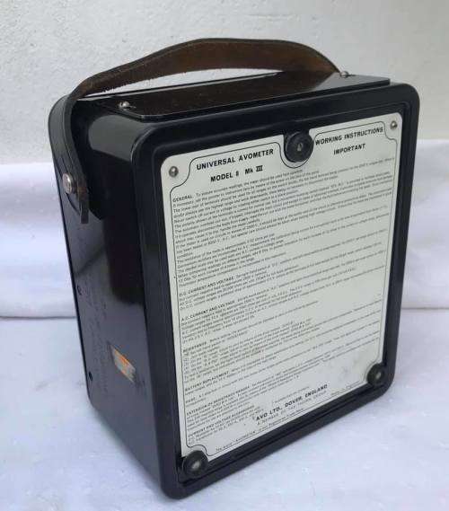 VINTAGE BAKELITE AVOMETER - WORKING