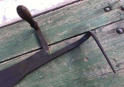 RARE ANTIQUE HAY BALE CUTTER