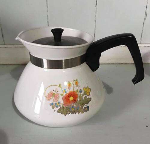 CORNING WARE TEAPOT - Rare Wildflower design