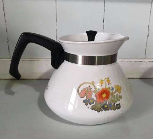 CORNING WARE TEAPOT - Rare Wildflower design