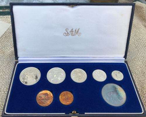 1989- SAM BOXED PROOF SET 2 SILVER R1 COINS