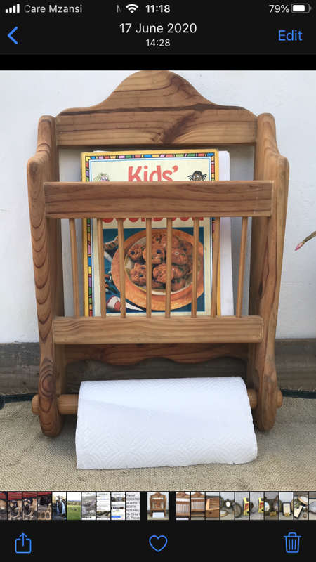 WOODEN BOOK RACK