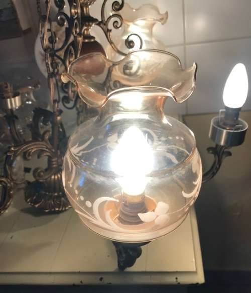 HEAVY BRASS CHANDELIER