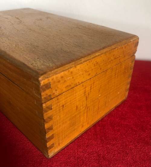 VINTAGE WOODEN CHESS SET and BOX