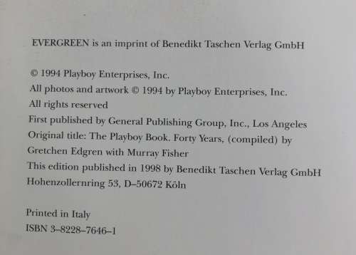 THE PLAYBOY BOOK 1998 Hardcover