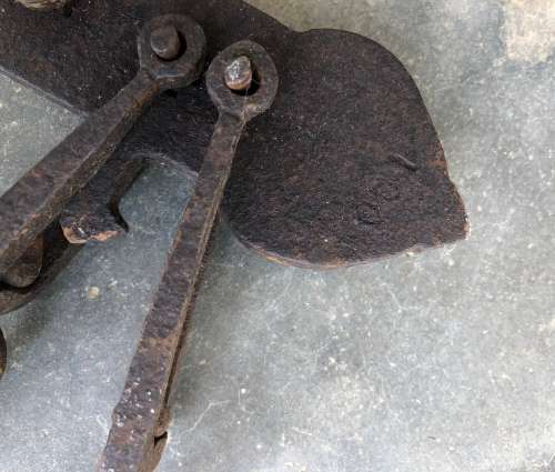 ANTIQUE STEELYARD / BUTCHER`S BEAM SCALE