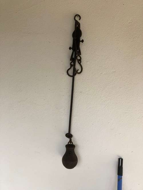 ANTIQUE STEELYARD / BUTCHER`S BEAM SCALE