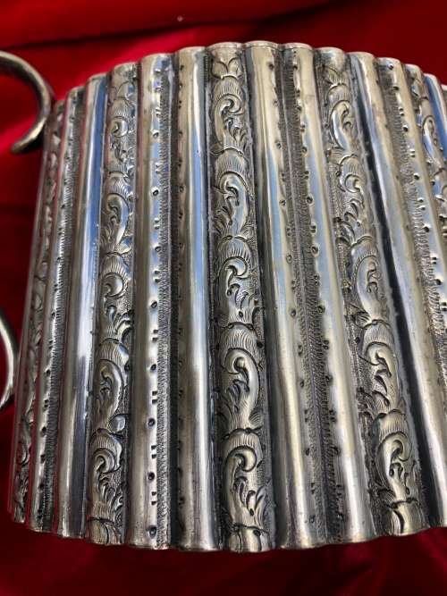 ANTIQUE SILVER PLATED TEASET