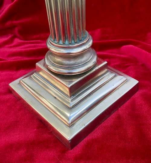 HEAVY TALL BRASS CANDLESTICK