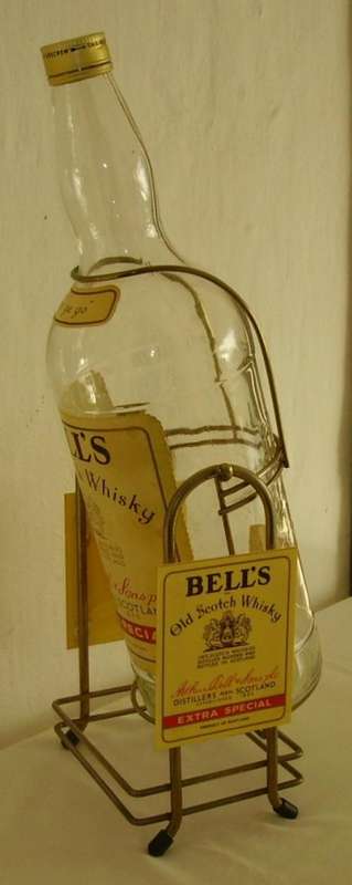 4.5L BELLS WHISKY BOTTLE ON STAND