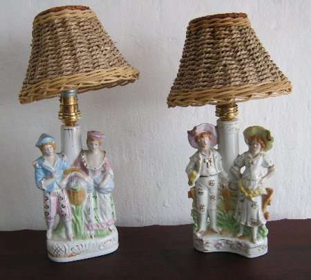 PAIR OF 1930's VINTAGE LAMPS