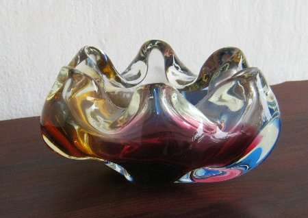 MULTI COLOURED MURANO BOWL