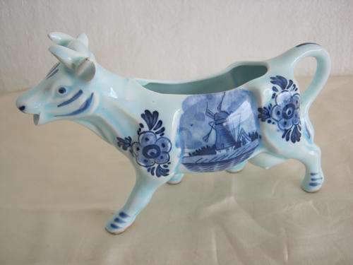 VINTAGE DBL COW WINDMILL JUG