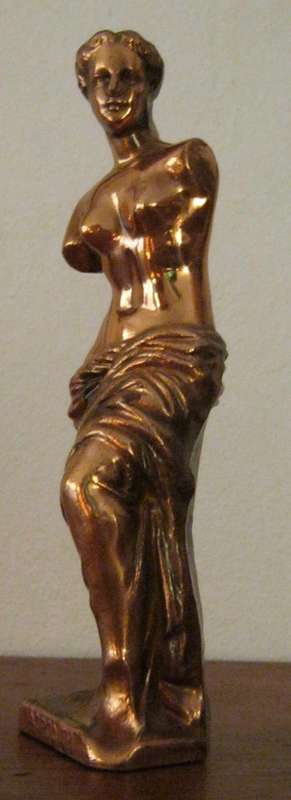 GREEK COPPER / METAL FIGURINE - APHRODITE