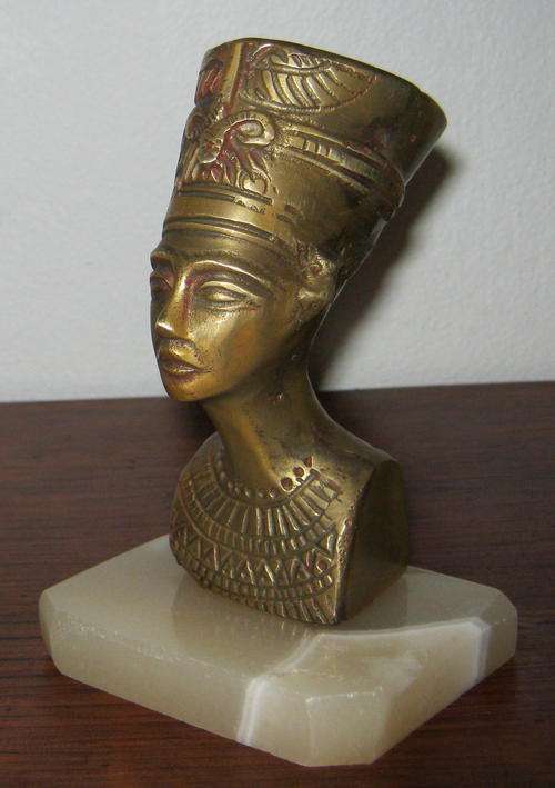 BRASS ON MARBLE - NEFERTITI