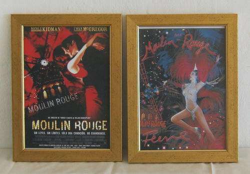 FRAMED MOULIN ROUGE POSTERS