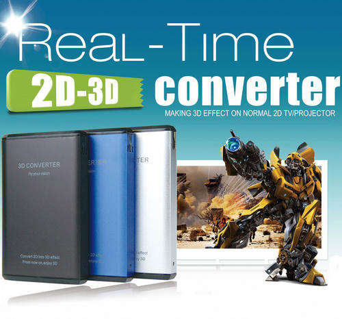 *New Product* 2D to 3D Conversion Signal Video Converter TV Movie Blue Ray Xbox 360 DVD PS3 (Black)