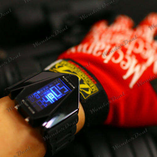 New! B-2 Spirit Stealth Bomber Digital Sports LED Silicone Wristwatch Multi Back Light