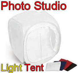 Mini Digital Photo Studio Soft Box Light Tent Shoot Cube, Portable and Folding, 4 Background Cloths