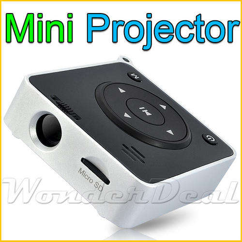 NEW- 10 Lumen Handheld Mini Portable Projector with Built-in MP4 Media Player