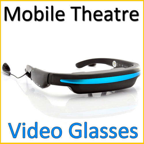 Mobile Theatre Cinema Video Glasses - Portable Movies on 50 Inch Virtual Screen