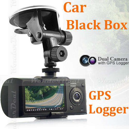 New Dual Camera Car Blackbox DVR Recorder with 2.7 Inch Screen, GPS Logger and 3D G-Sensor