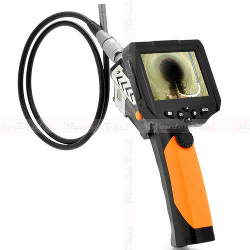 Wireless HD Inspection Camera DVR Recorder 720P with 3.5 Inch Detachable Monitor + CREE Flashlight