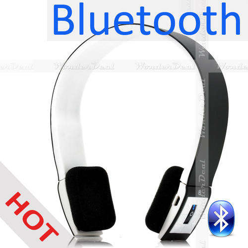 Wireless Bluetooth 3.0 Audio Headset 2 Channel Stereo Headphone Earphone Built-in Controls Mic