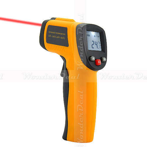 Non-Contact Infrared Thermometer with IR Laser Targeting and LCD Display G300