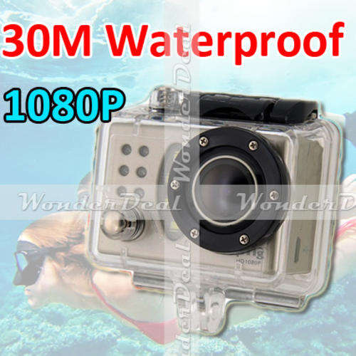 SupTig 1080P HD Extreme Sports Action Camera with 30M Waterproof Housing Helmet Camcorder DVR