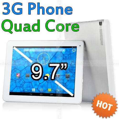 Newest CellPAD G9(3G) 9.7 Inch 3G Android 4.2 Tablet Phone Quad Core 1.3GHz CPU Cellphone Phablet