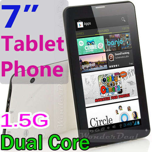 New Upgrade to Dual Core 1.5G CPU - 7" Google Android 4.2 Tablet Phone StormTab TP7s Smart Cellphone