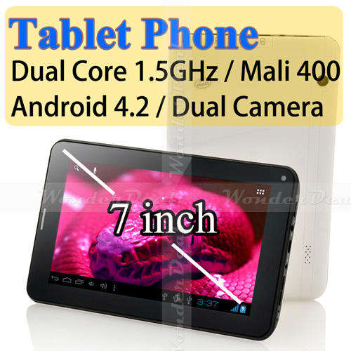 New Dual Core 1.5G CPU 7 inch Google Android 4.2 Tablet Phone StormTab TP7s Smartphone Cellphone