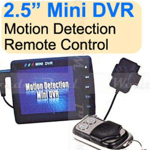 New Mini Spy Button Camera Motion Detection / Remote Control DVR with 2.5 inch Screen DV Camera