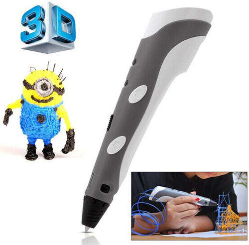 Ultra Compact Handheld 3D Printer Pen with Free Filaments ABS Material Great for Children Present