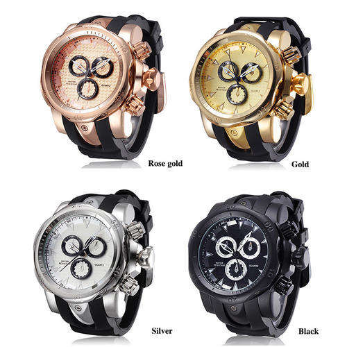 2016 New Men's Fashion Watch Sport Watch Silicone Quartz Wristwatch