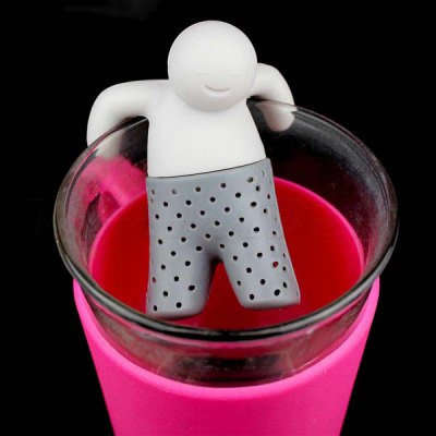 Novel Teabags Bathing Kids Style Silicone Tea Strainer Filter Home Office Gadget