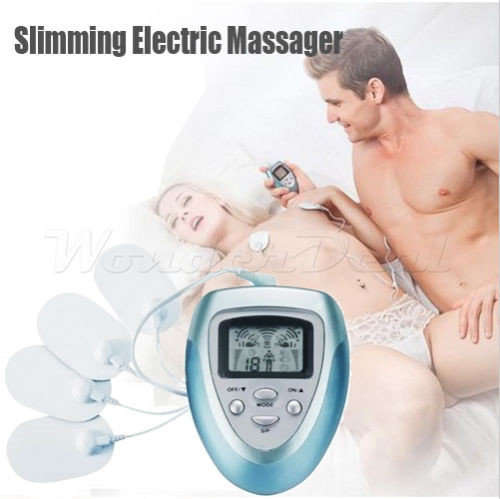 Electric Slimming Body Massager Pulse Stimulator Muscle Pain Relief Fat Burnning Relaxation Massage