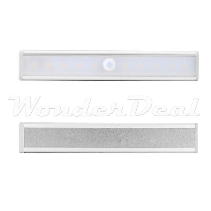 Motion Detection LED Light 120 Degree PIR Sensor, 25 Lumen 10 LEDs, Easy Installation, Long Lifespan