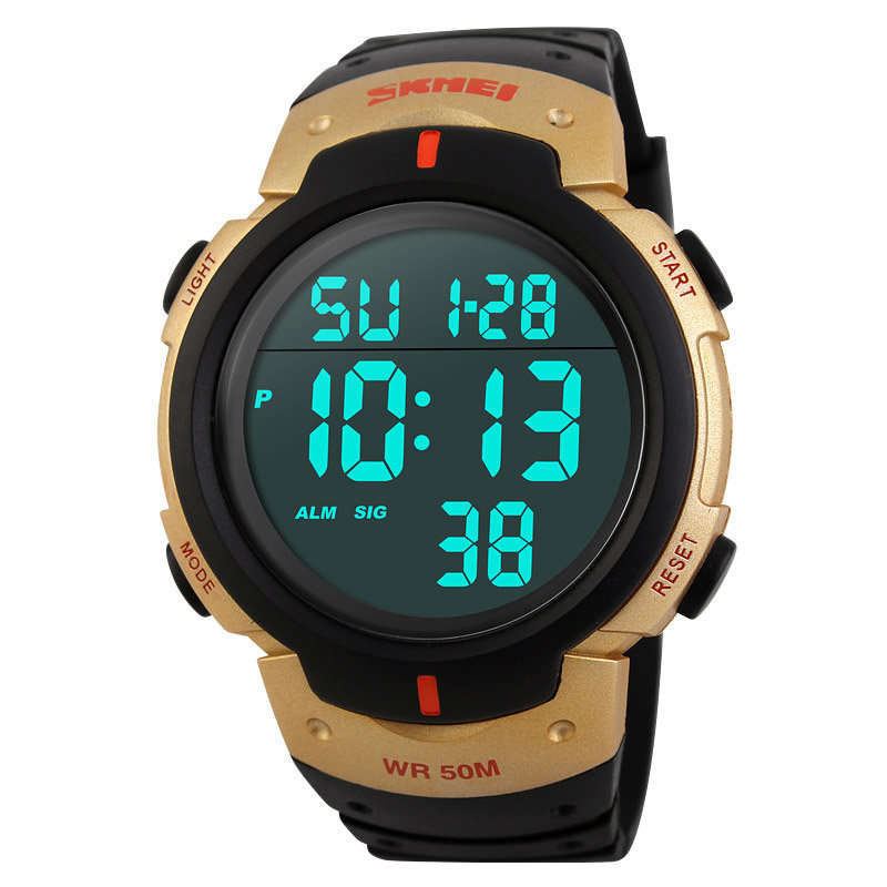 Skmei Mens Digital LED Sports Watche Military Waterproof Electronic Men Fashion Casual Wristwatch