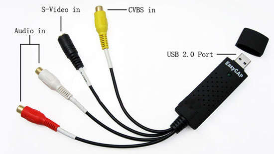 EasyCap Usb 2.0 Video TV DVD VHS Audio Capture Adapter for PC / Laptop