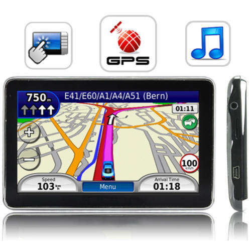 5 Inch Super Slim GPS Car Navigation iGO Southern Africa Maps MP3 MP4 FM Transmitter Built-in 2GB