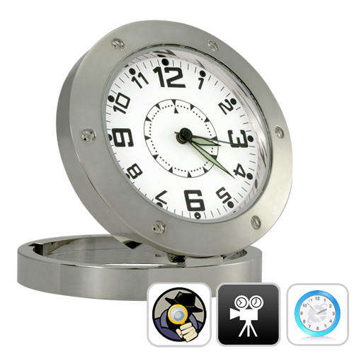 New - Motion Detection Spy Pinhole Lens Camera Clock With 30FPS DV Recorder Security Surveillance